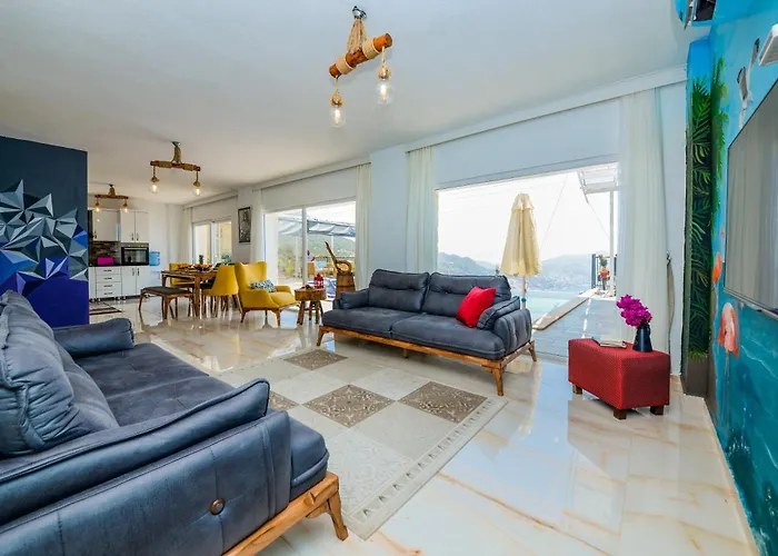Sea View For 10 People In Kalkan Kaş