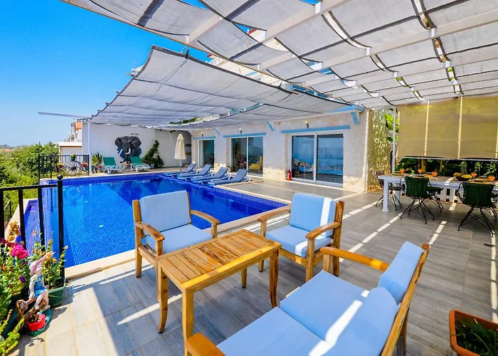 Sea View For 10 People In Kalkan Kas